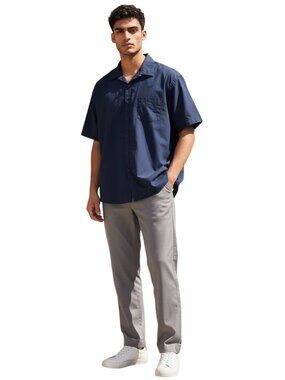 Van Heusen Mens Button Down Top Blue Size XXL Y2K Minimalist Spring Casual